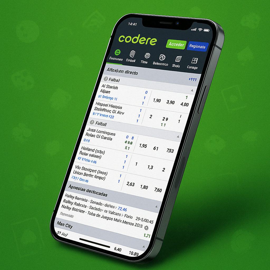 Codere Casino con cuotas móviles