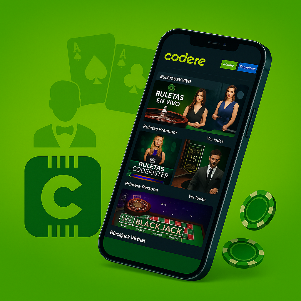 Ruletas en vivo desde la app Codere Casino